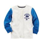 Boys 4-8 Carter's Athletic Graphic Colorblocked Henley Tee, Boy's, Size: 5, White Oth