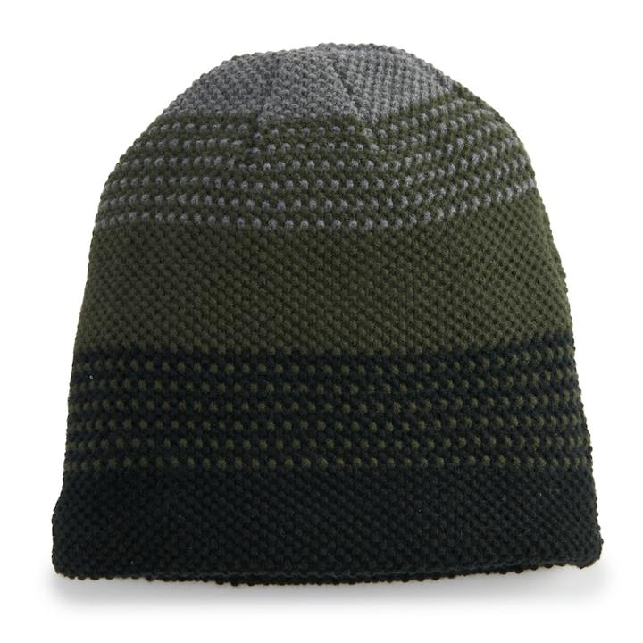 Men's Urban Pipeline&trade; Striped Sherpa-lined Beanie, Green