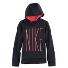 Girls 7-16 Nike Nike Therma Fleece Hoodie, Size: Medium, Grey (charcoal)
