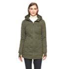 Women's Be By Blanc Noir Quilt Knit Hooded Down Jacket, Size: Medium, Med Green