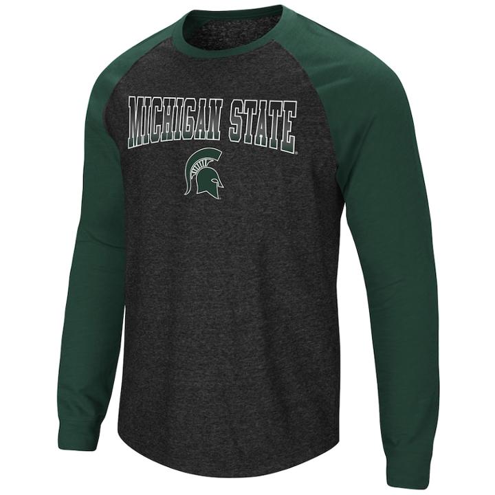 Men's Michigan State Spartans Hybrid Ii Tee, Size: Xxl, Med Grey