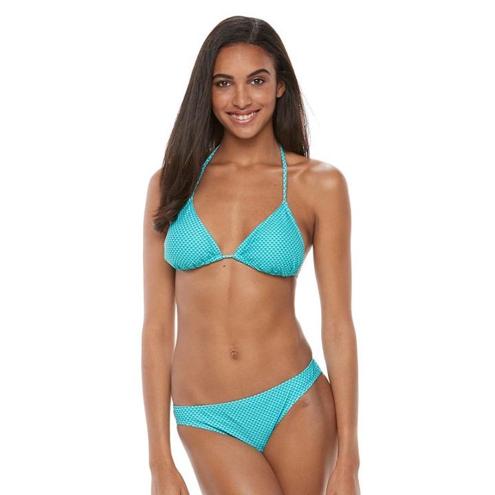 Women's Dahui Halter Triangle Bikini 2-pc. Set, Size: Large, Med Blue
