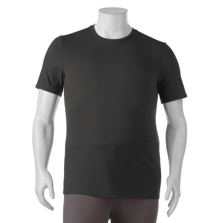 Big & Tall Tek Gear&reg; Crewneck Tee, Men's, Size: 3xl Tall, Black