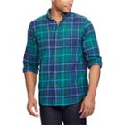 Men's Chaps Classic-fit Plaid Flannel Button-down Shirt, Size: Xxl, Turquoise/blue (turq/aqua)