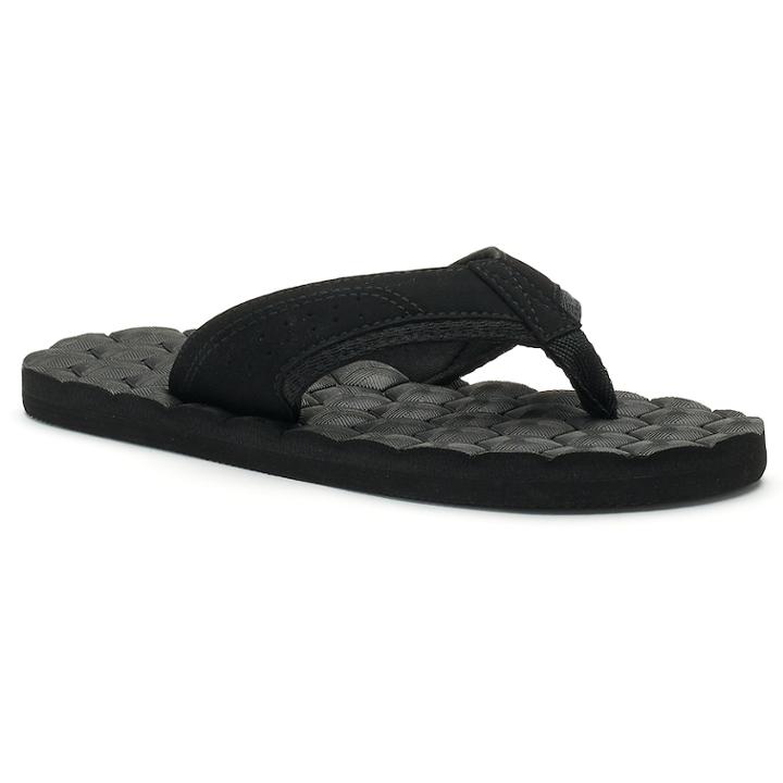 Boys 4-20 Tek Gear&reg; Performance Flip-flops, Size: 5/6, Black