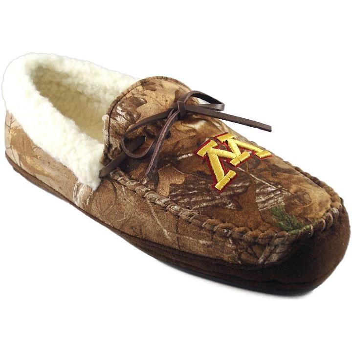 Men's Minnesota Golden Gophers Juno Realtree Camouflage Moccasin, Size: Xl, Multicolor