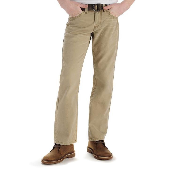 Boys 8-20 Lee Slim-fit Jeans, Boy's, Size: 12, Beig/green (beig/khaki)