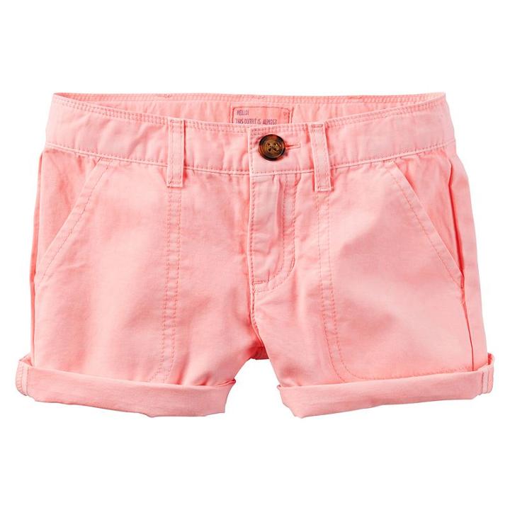 Toddler Girl Carter's Twill Shorts, Size: 2t, Pink