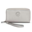 Croft & Barrow&reg; Gabriella Double Zip Wristlet, Women's, Grey