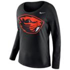 Women's Nike Oregon State Beavers Tailgate Long-sleeve Top, Size: Medium, Black