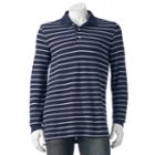 Men's Croft & Barrow&reg; Classic-fit Yarn-dyed Striped Polo, Size: Xl, Dark Blue