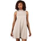 Women's Soybu Frolic Mock Neck Dress, Size: Large, White