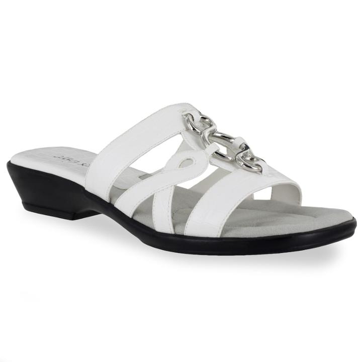 Easy Street Torrid Women's Mules, Size: 6 Wide, White
