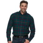 Big & Tall Croft & Barrow&reg; Regular-fit Flannel Woven Button-down Shirt, Men's, Size: Xl Tall, Blue