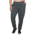 Plus Size Tek Gear&reg; Fleece Banded Bottom Mid-rise Sweatpants, Women's, Size: 3xl, Dark Grey