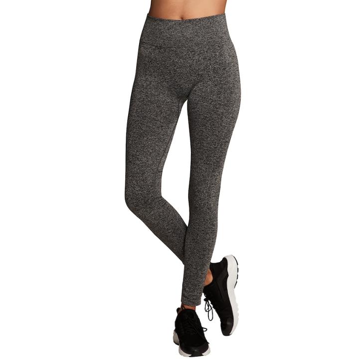 Women's Maidenform Sport Base Layer Seamless High-waisted Leggings, Size: Xlrg Av/rg, Grey
