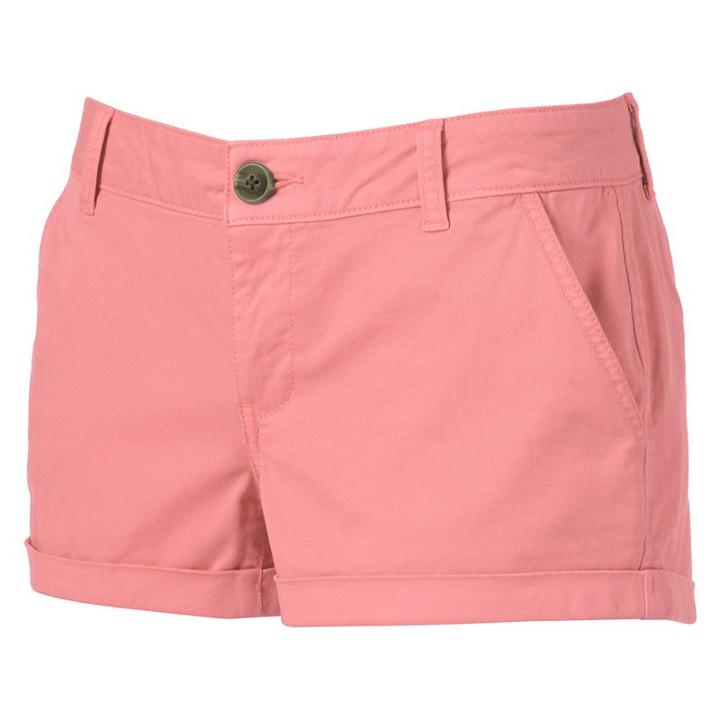 Juniors' So&reg; Chino Shortie Shorts, Girl's, Size: 7, Brt Pink