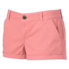 Juniors' So&reg; Chino Shortie Shorts, Girl's, Size: 7, Brt Pink