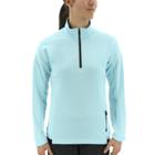 Women's Adidas Outdoor Terrex Half-zip Fleece Jacket, Size: Xl, Med Blue