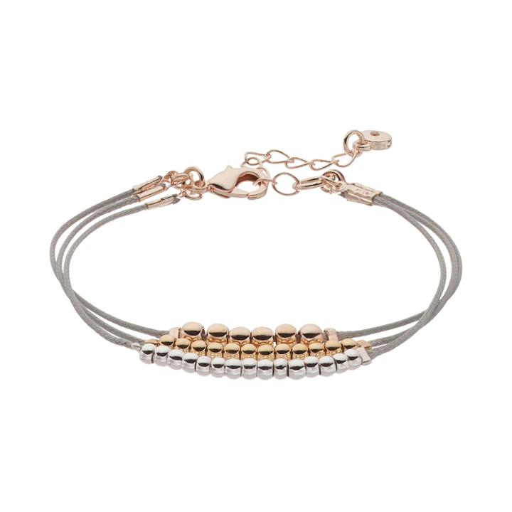 Lc Lauren Conrad Tri Tone Beaded Multi Strand Bracelet, Women's, Multicolor