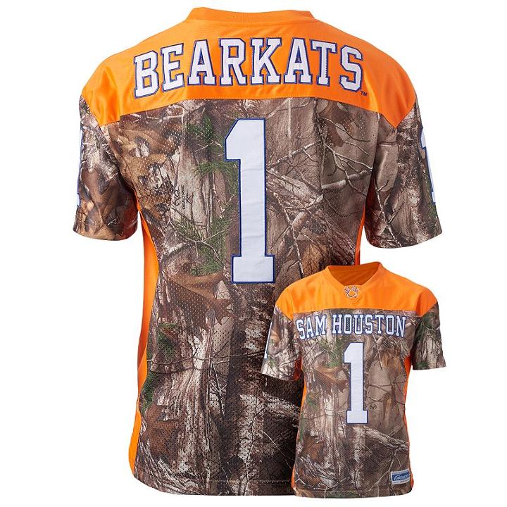 Men's Sam Houston State Bearkats Game Day Realtree Camo Jersey, Size: Xl, Brown