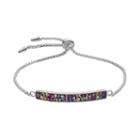 Confetti Crystal Bolo Bracelet, Women's, Multicolor
