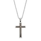 1913 Men's Stainless Steel The Lord's Prayer Cross Pendant, Size: 24, Multicolor
