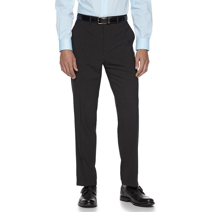 Men's Chaps Classic-fit Wool-blend Performance Suit Pants, Size: 36x34, Black
