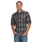 Men's Urban Pipeline&reg; Workwear Button-down Shirt, Size: Large, Black