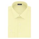 Men's Van Heusen Regular-fit Always Tucked Stretch Dress Shirt, Size: 18 36/37, Lt Yellow
