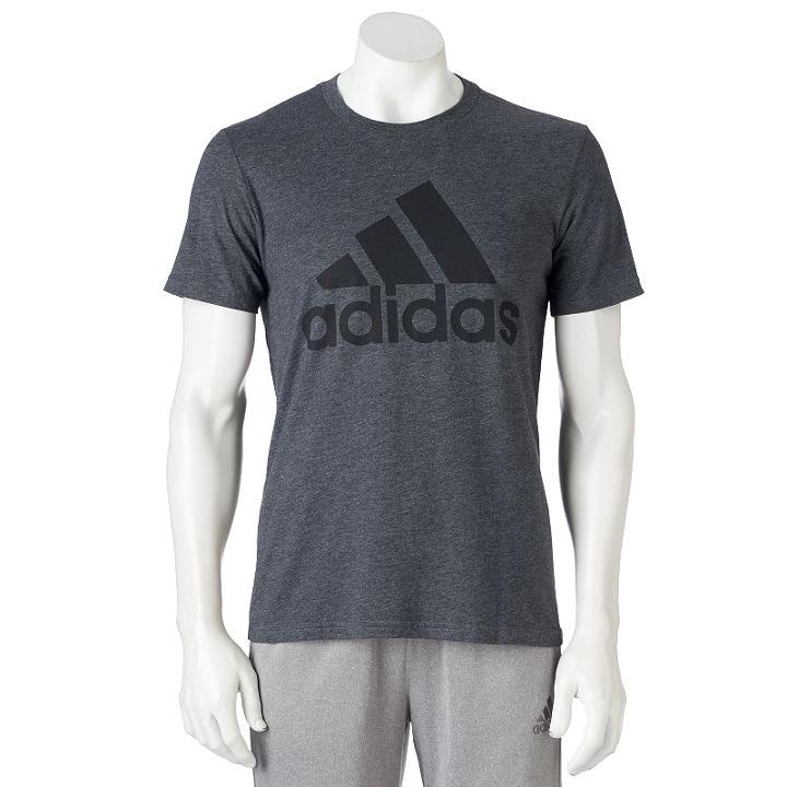 Men's Adidas Classic Tee, Size: Xl, Dark Grey