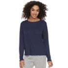 Women's Sonoma Goods For Life&trade; Crewneck Sweatshirt, Size: Xxl, Blue