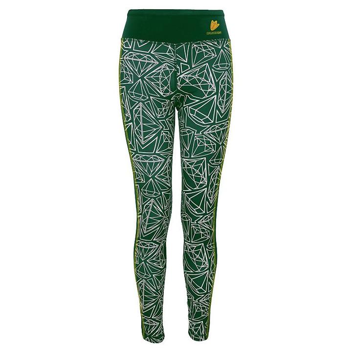 Girls 7-16 Oregon Ducks Diamond-cut Leggings, Size: Xl(16), Green Oth