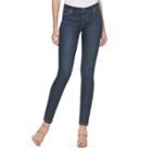 Women's Jennifer Lopez Skinny Jeans, Size: 18 Short, Dark Blue