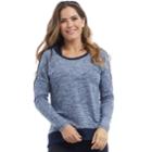 Women's Balance Collection Alexa Long Sleeve Top, Size: Xl, Dark Blue