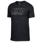 Men's Nike Block Tee, Size: Medium, Grey (charcoal)