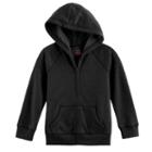 Boys 4-10 Jumping Beans&reg; Basic Fleece Zip Hoodie, Size: 7x, Black