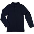 Boys 8-20 Chaps Solid Pique School Uniform Polo, Boy's, Size: Small, Blue (navy)