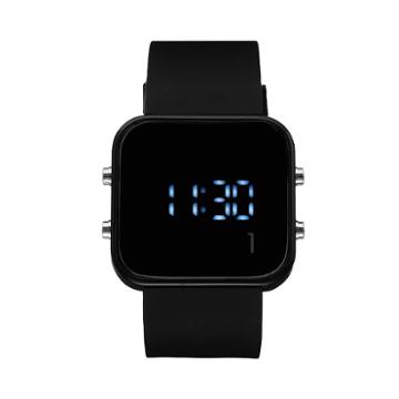 1:face Cancer Unisex Digital Watch, Black