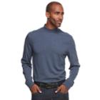 Men's Croft & Barrow&reg; Classic-fit Stretch Mockneck Pullover, Size: Medium, Dark Blue
