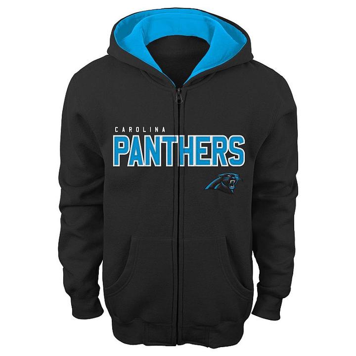 Boys 4-7 Carolina Panthers Fleece Hoodie, Boy's, Size: S(4), Black