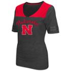 Women's Campus Heritage Nebraska Cornhuskers Twist V-neck Tee, Size: Small, Red Other