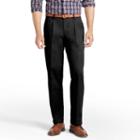 Big & Tall Izod Pleated Chino Pants, Men's, Size: 44x32, Black