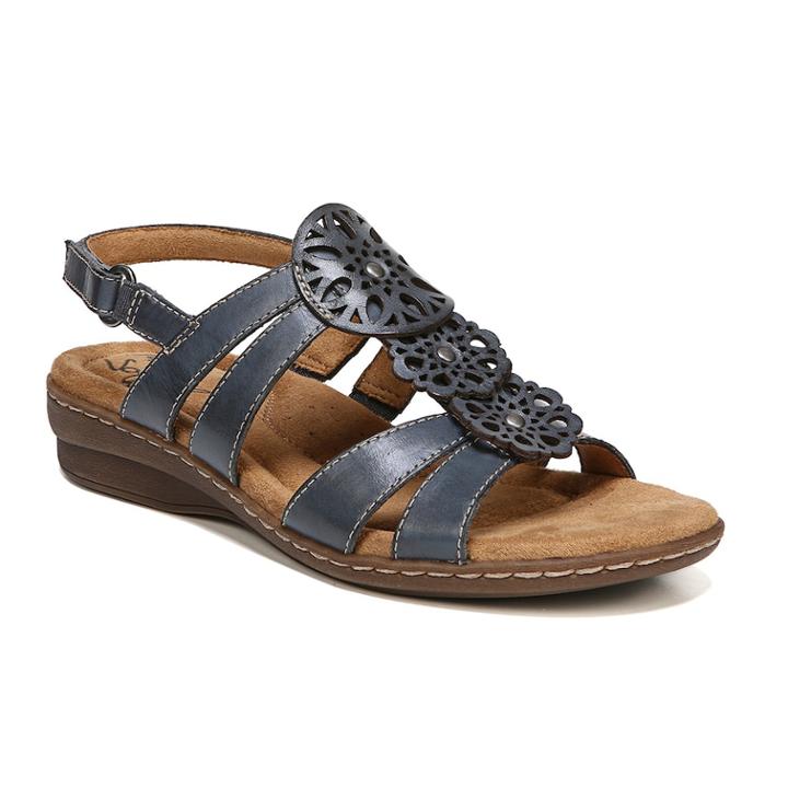 Naturalsoul By Naturalizer Bev Women's Sandals, Size: 6 Wide, Blue