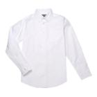 Boys 4-20 Chaps School Uniform Oxford Button-down Shirt, Size: 5, White