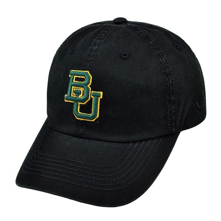Top Of The World, Adult Baylor Bears Crew Baseball Cap, Black