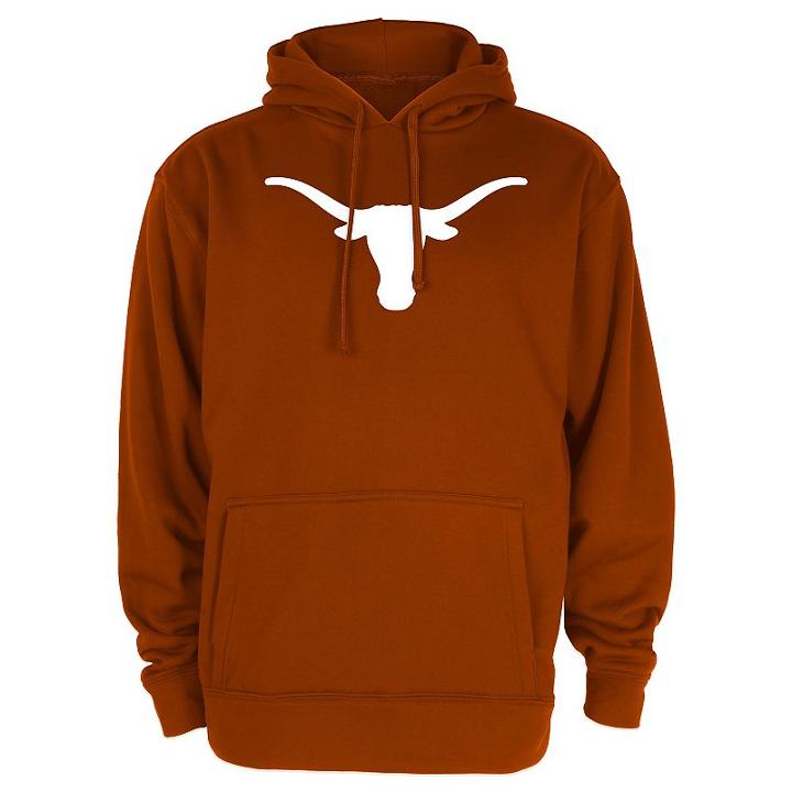 Men's Texas Longhorns Silhoutte Pullover Hoodie, Size: Medium, Orange