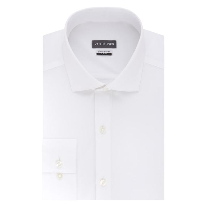Men's Van Heusen Extreme Fade-resistant Regular-fit Dress Shirt, Size: Xl-32/33, White