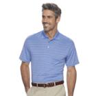 Haggar, Men's Classic-fit Windowpane Performance Polo, Size: Medium, Blue Other