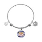 Love This Life Pure Catitude Cat Charm Bangle Bracelet, Women's, Multicolor